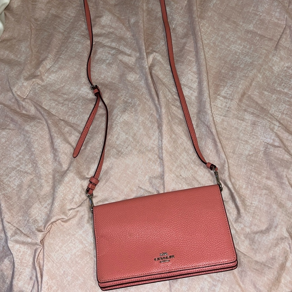 PINK COACH SHOULDER BAG